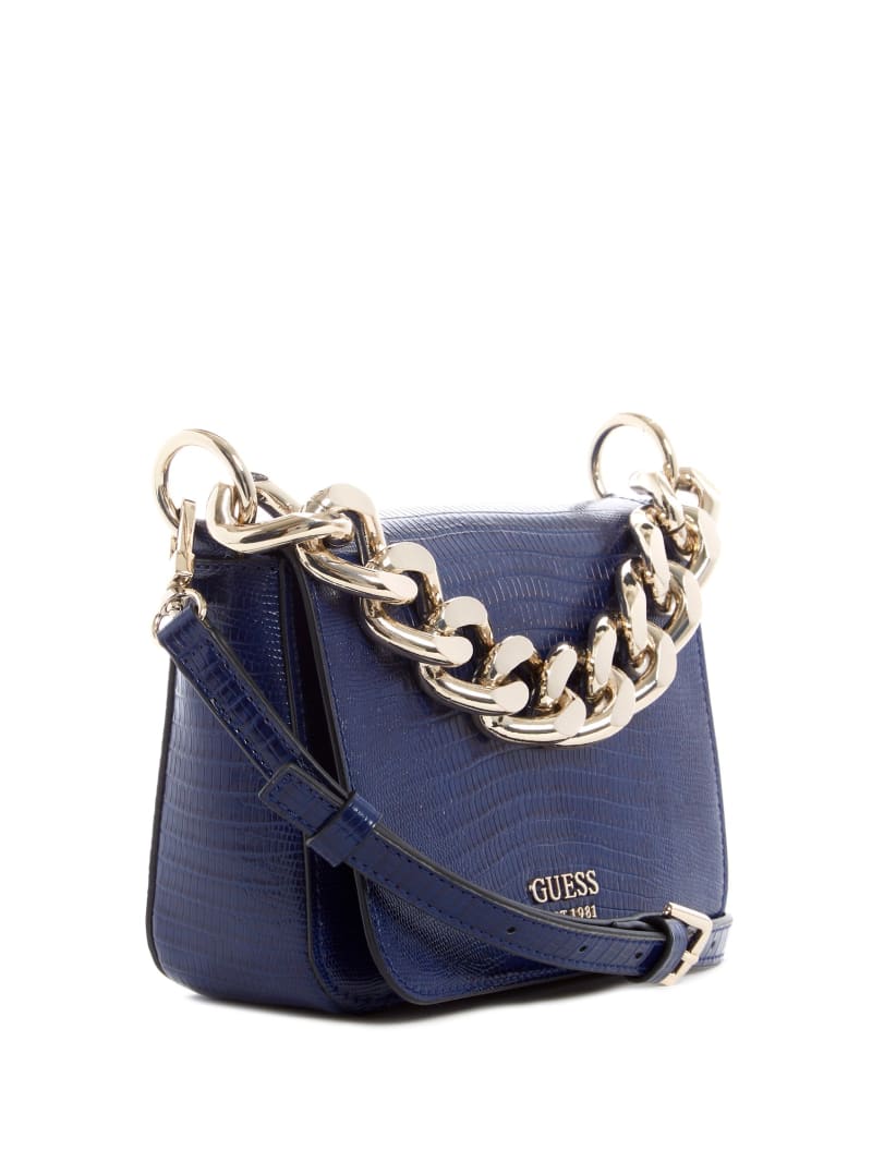 Navy Women's Guess Tullia Crossbody Bags | 0361492-TB