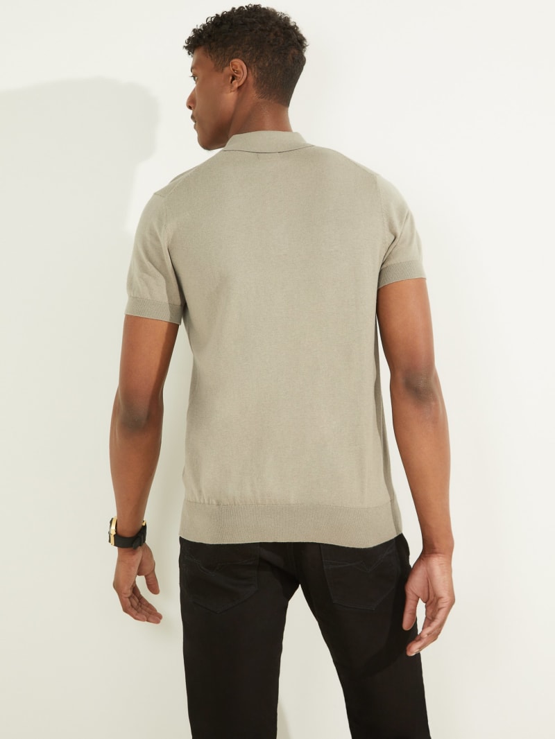 Olive Men's Guess Bryan Silk-Blend Shirts | 5123098-YI