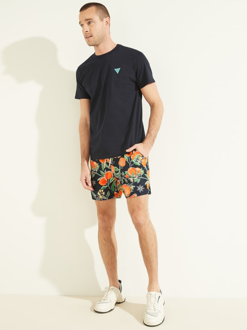 Orange Men's Guess Fruit Woven Swim Trunks Swimwear | 5982061-ZN