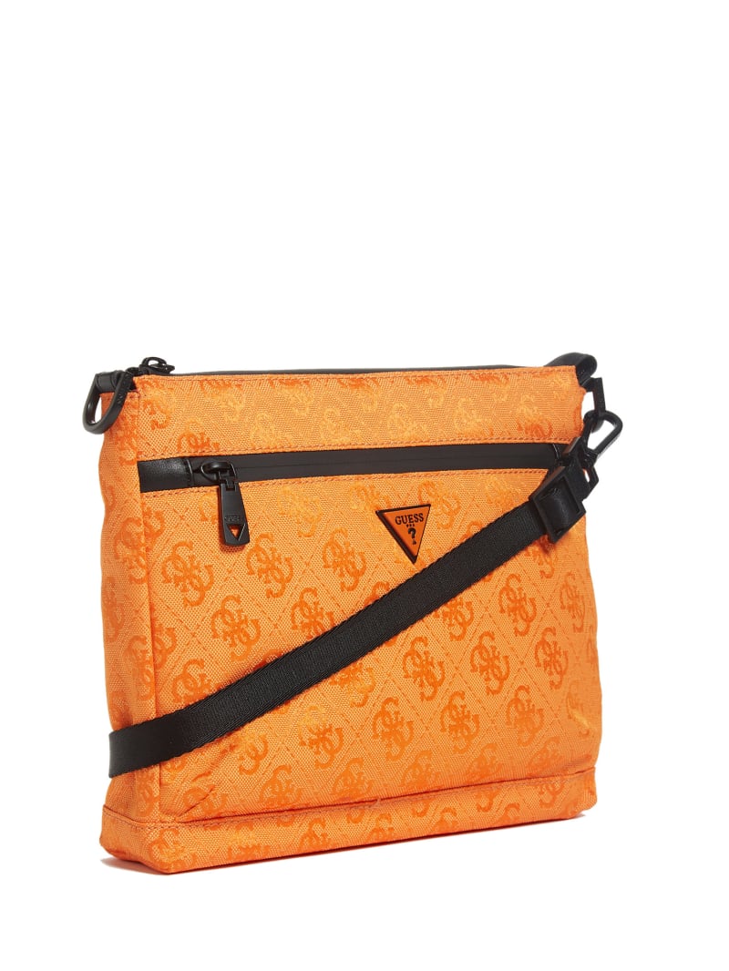 Orange Men's Guess Vezzola Nylon Bags | 6795234-ZQ