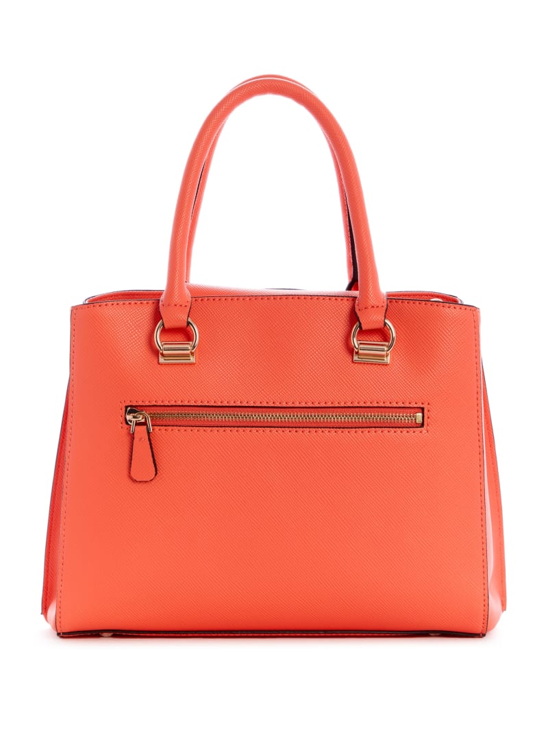 Orange Women's Guess Alexie Girlfriend Satchel Bags | 1095748-IL