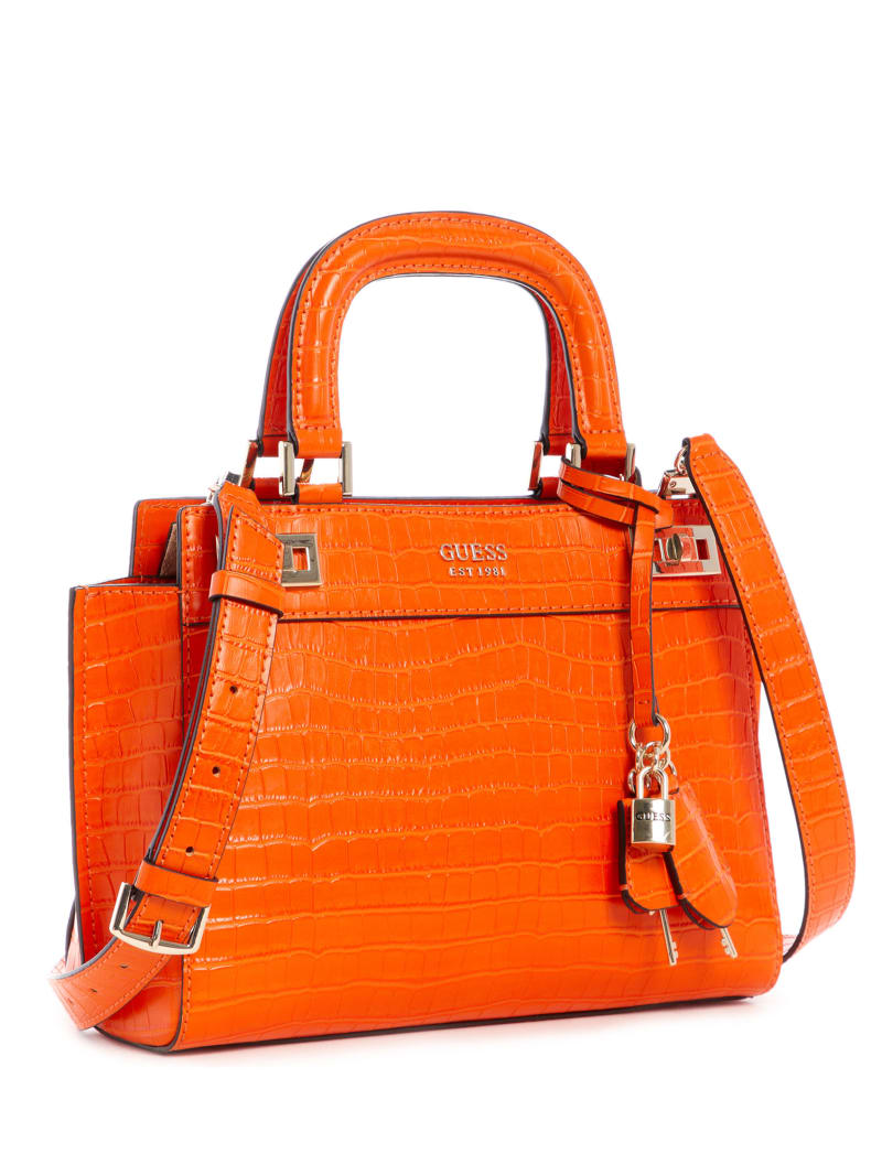 Orange Women's Guess Katey Girlfriend Satchel Bags | 6201397-GK