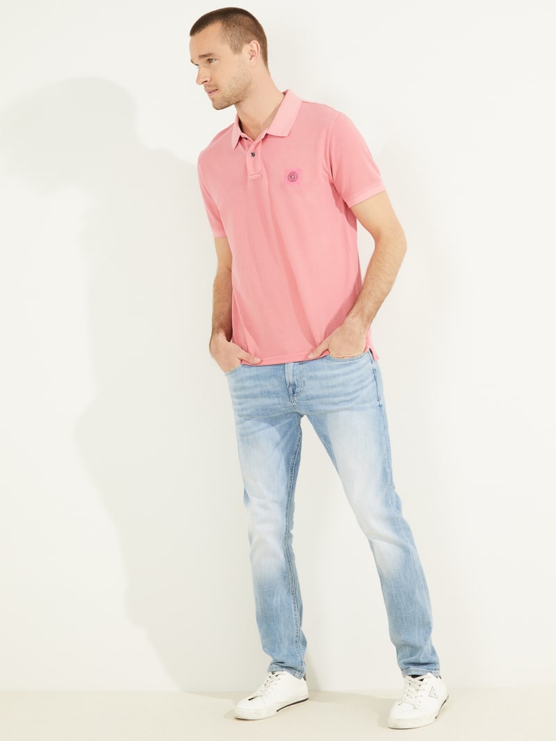 Pink Men's Guess Washed Shirts | 8296035-KO