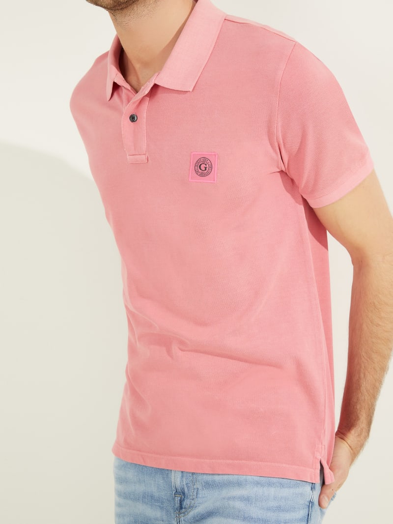 Pink Men's Guess Washed Shirts | 8296035-KO