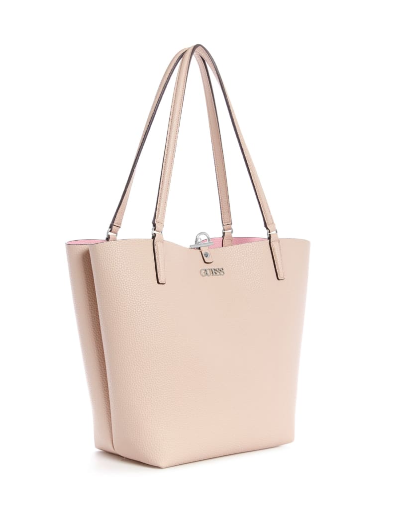 Pink Women's Guess Alby Toggle Tote Bags | 8027495-LW