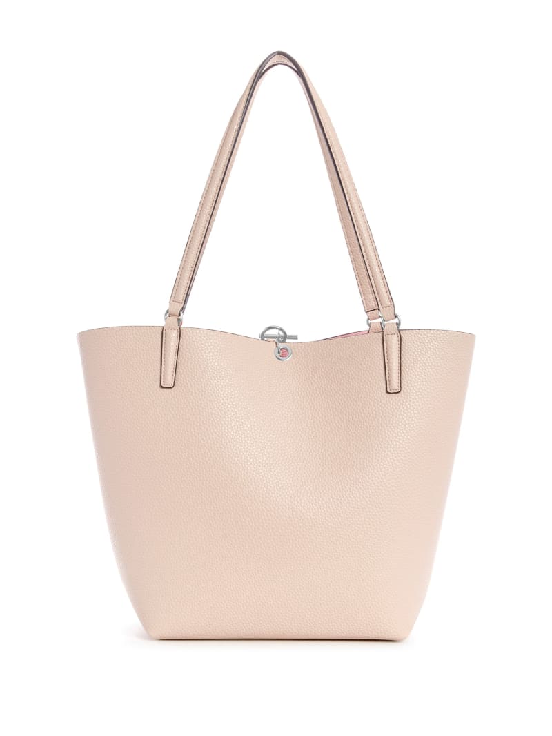 Pink Women's Guess Alby Toggle Tote Bags | 8027495-LW