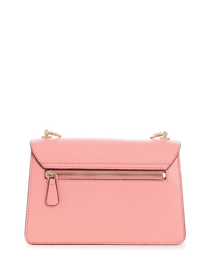 Pink Women's Guess Alexie Flap Crossbody Bags | 0185697-NL