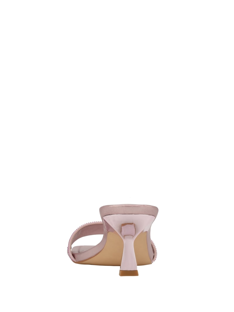 Pink Women's Guess Betiane Logo Kitten Sandals | 9382706-RE