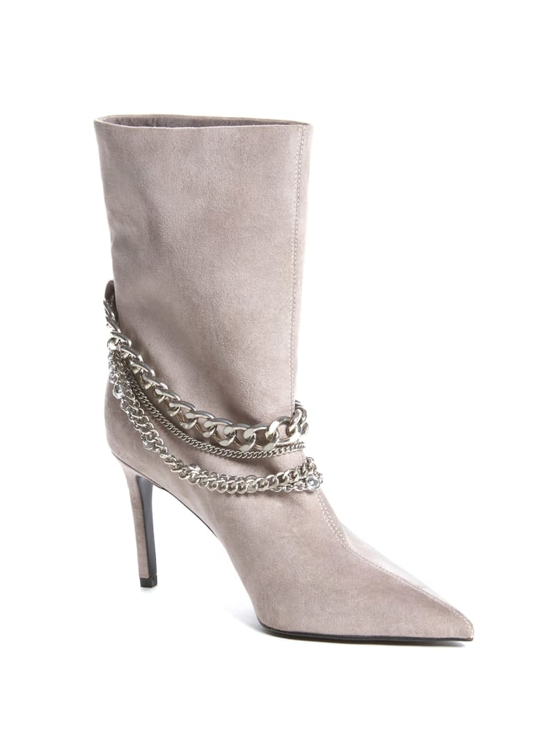 Pink Women\'s Guess Dasilde Chain Boots | 6254980-BU