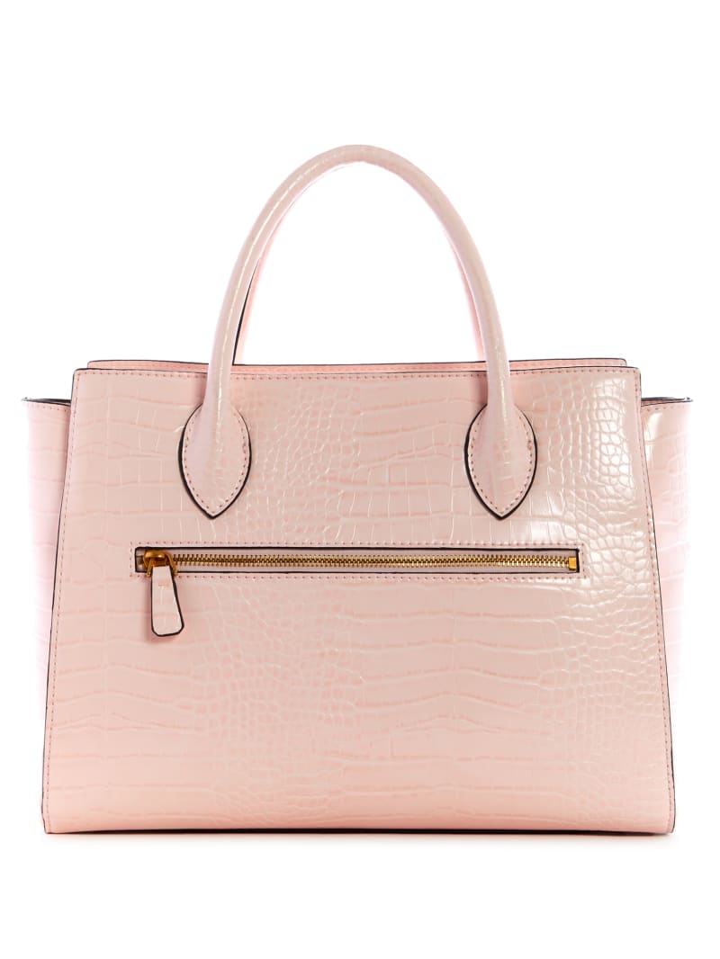 Pink Women's Guess Enisa High Society Satchel Bags | 0671492-XI