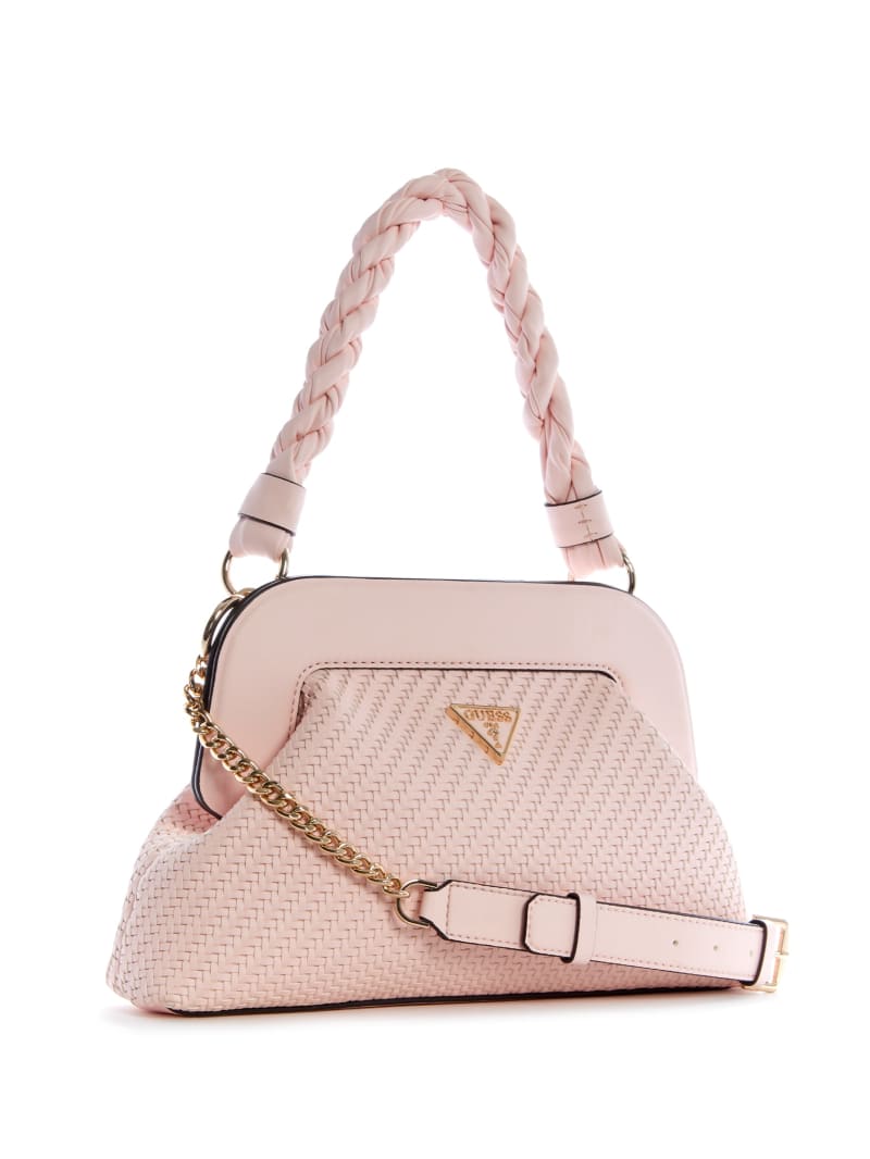 Pink Women's Guess Hassie Satchel Bags | 8302654-TX