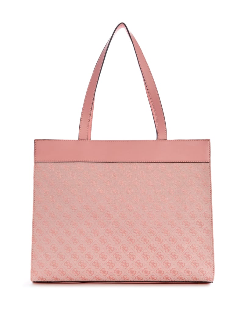 Pink Women's Guess Kasinta Large Tote Bags | 3241569-NT