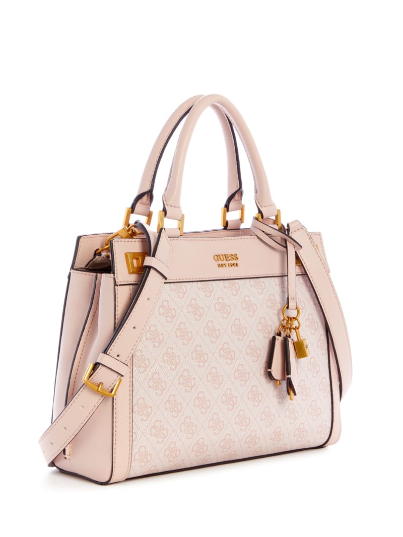 Pink Women's Guess Katey Luxury Satchel Bags | 2416359-EZ