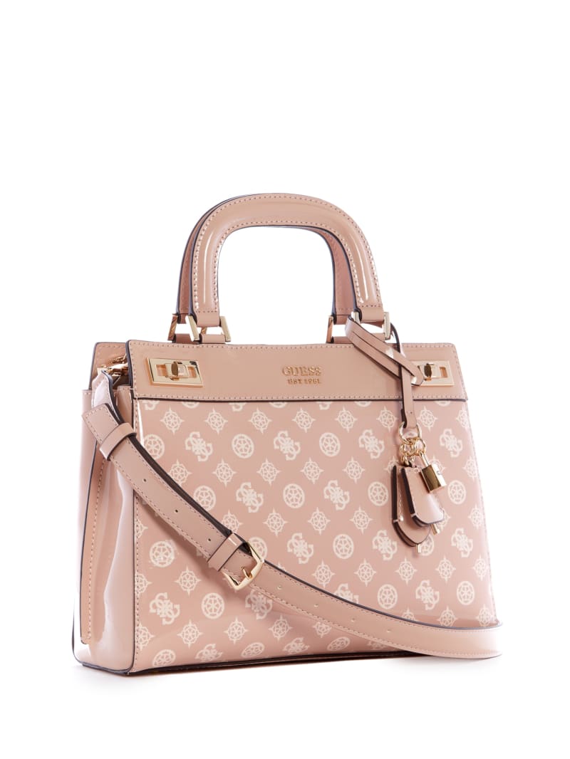 Pink Women's Guess Katey Luxury Satchel Bags | 8907235-QL