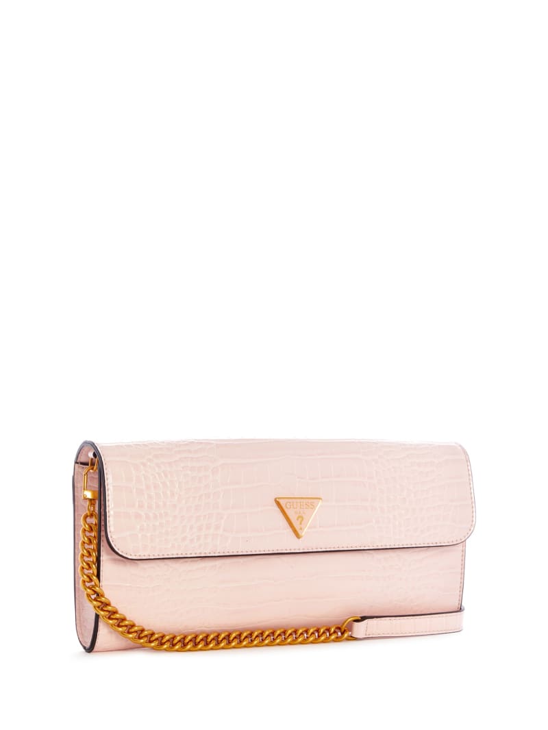 Pink Women's Guess Kyla Clutch Crossbody Bags | 6135274-FG