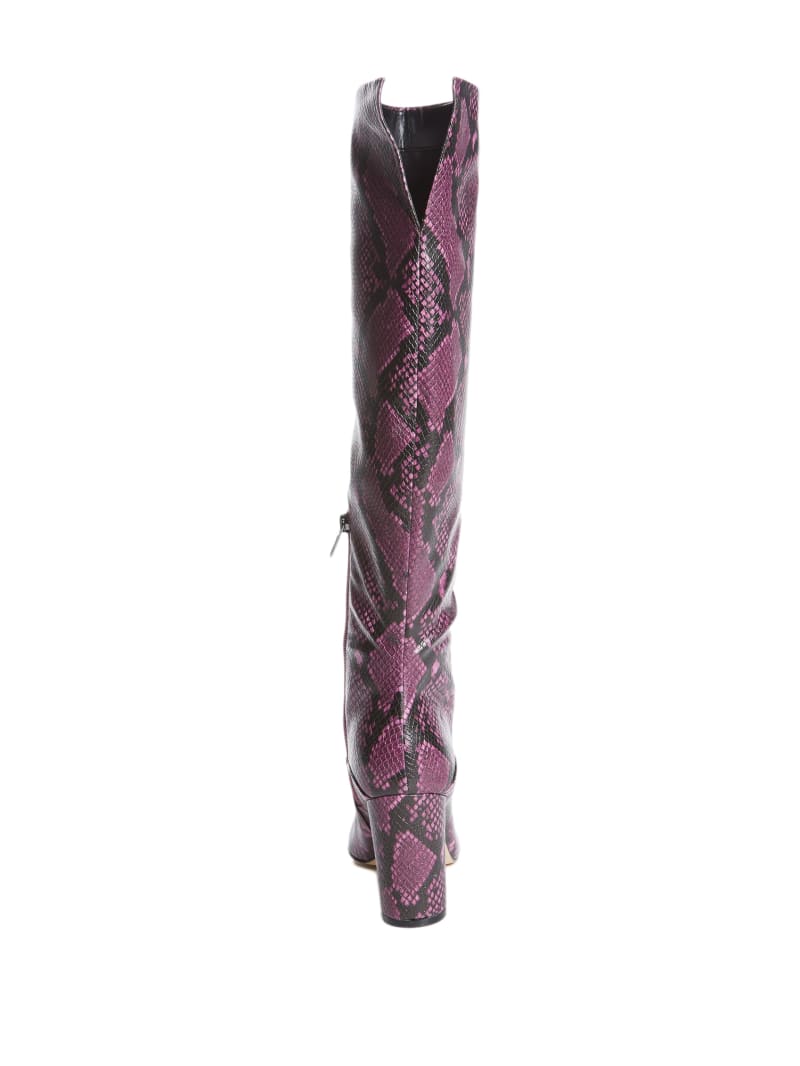 Pink Women's Guess Ladie Snake Boots | 3921784-NM