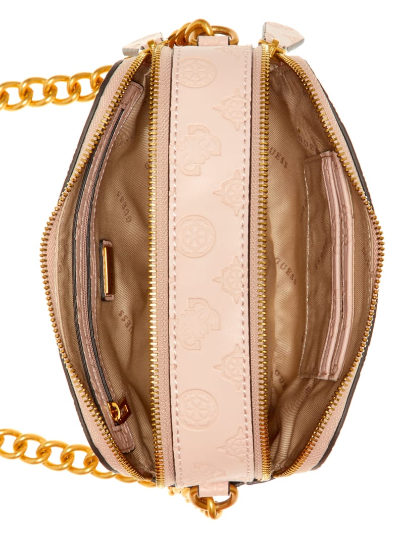 Pink Women's Guess Noelle Logo Camera Crossbody Bags | 0731254-VW