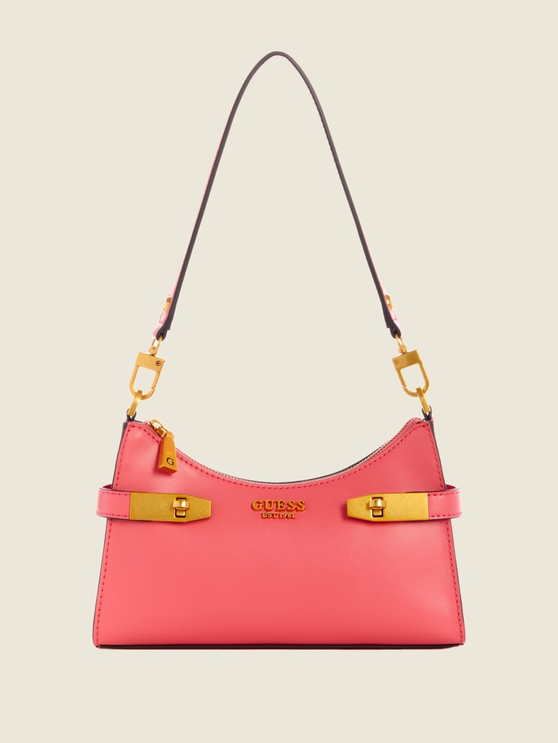 Pink Women\'s Guess Zadie Shoulder Bags | 3546801-LQ