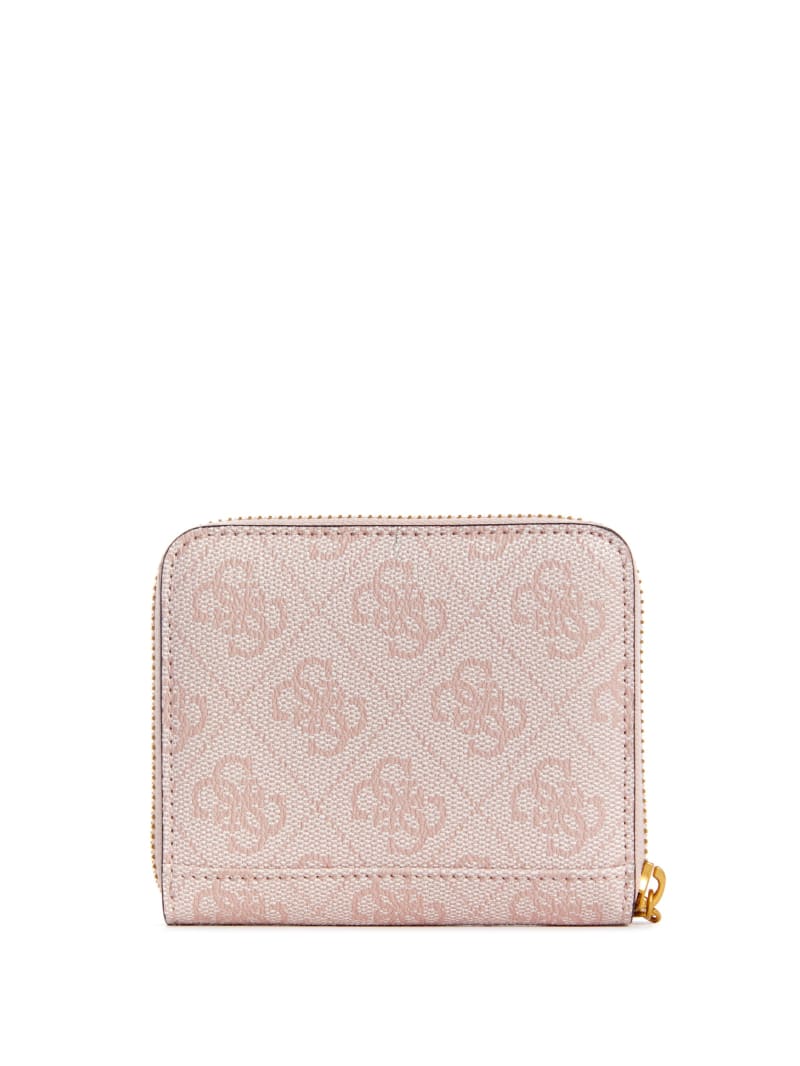 Pink Women's Guess Zadie Small Logo Zip-Around Wallets | 9235406-RG