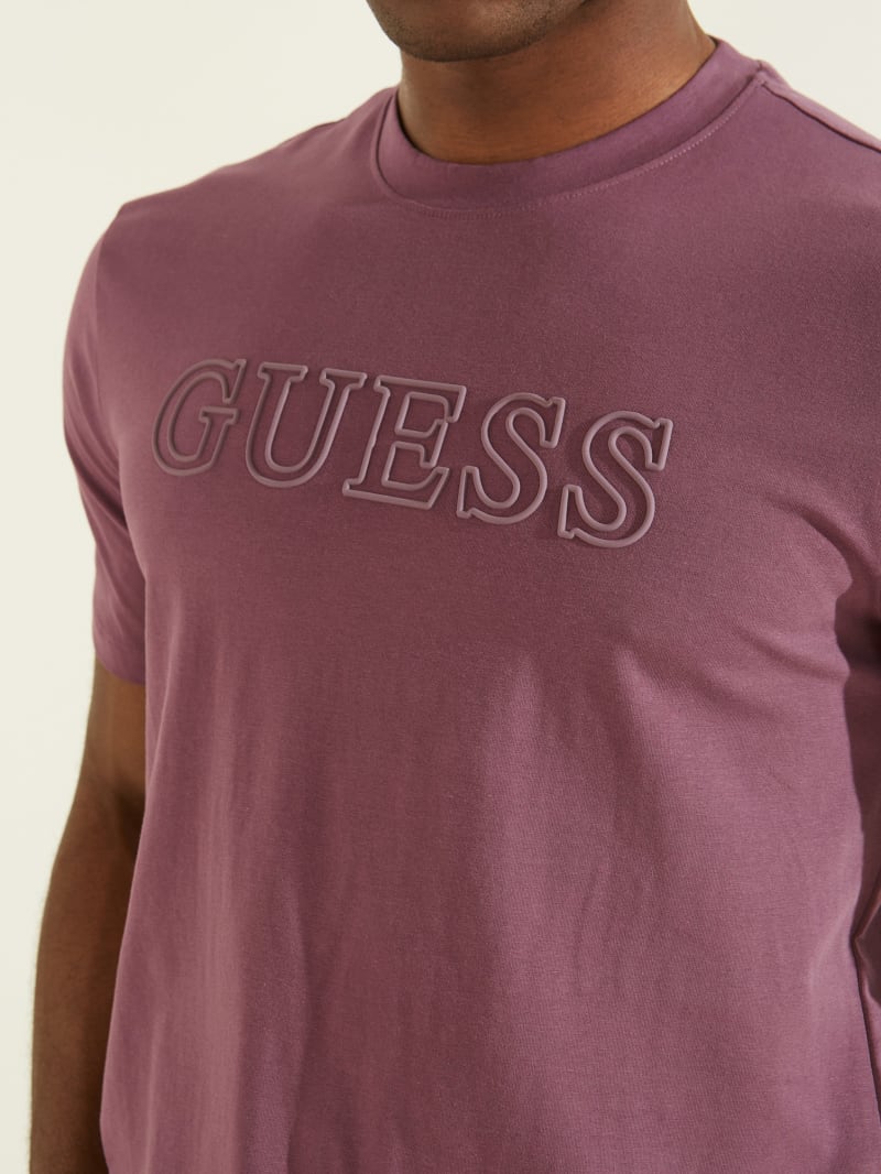 Purple Men's Guess Eco Alphy Active Tee T Shirts | 4807136-BX