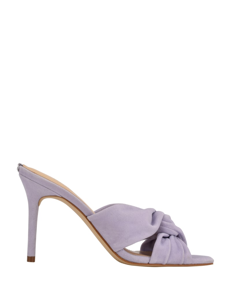 Purple Women's Guess Daiva Knotted Heels | 9328470-LG