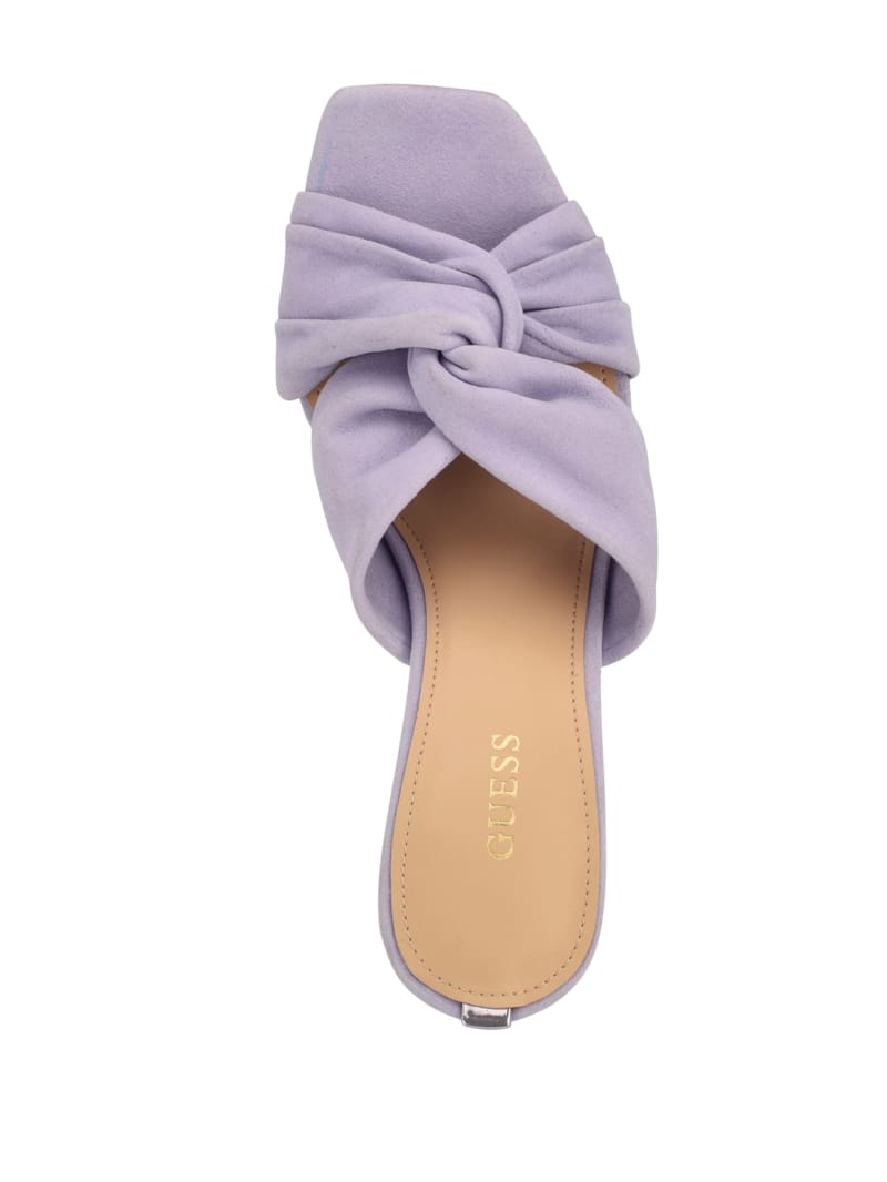 Purple Women's Guess Daiva Knotted Heels | 9328470-LG