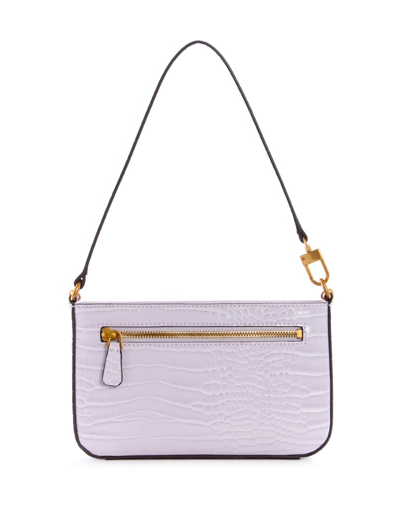 Purple Women's Guess Katey Zip-Top Shoulder Bags | 6385021-RO