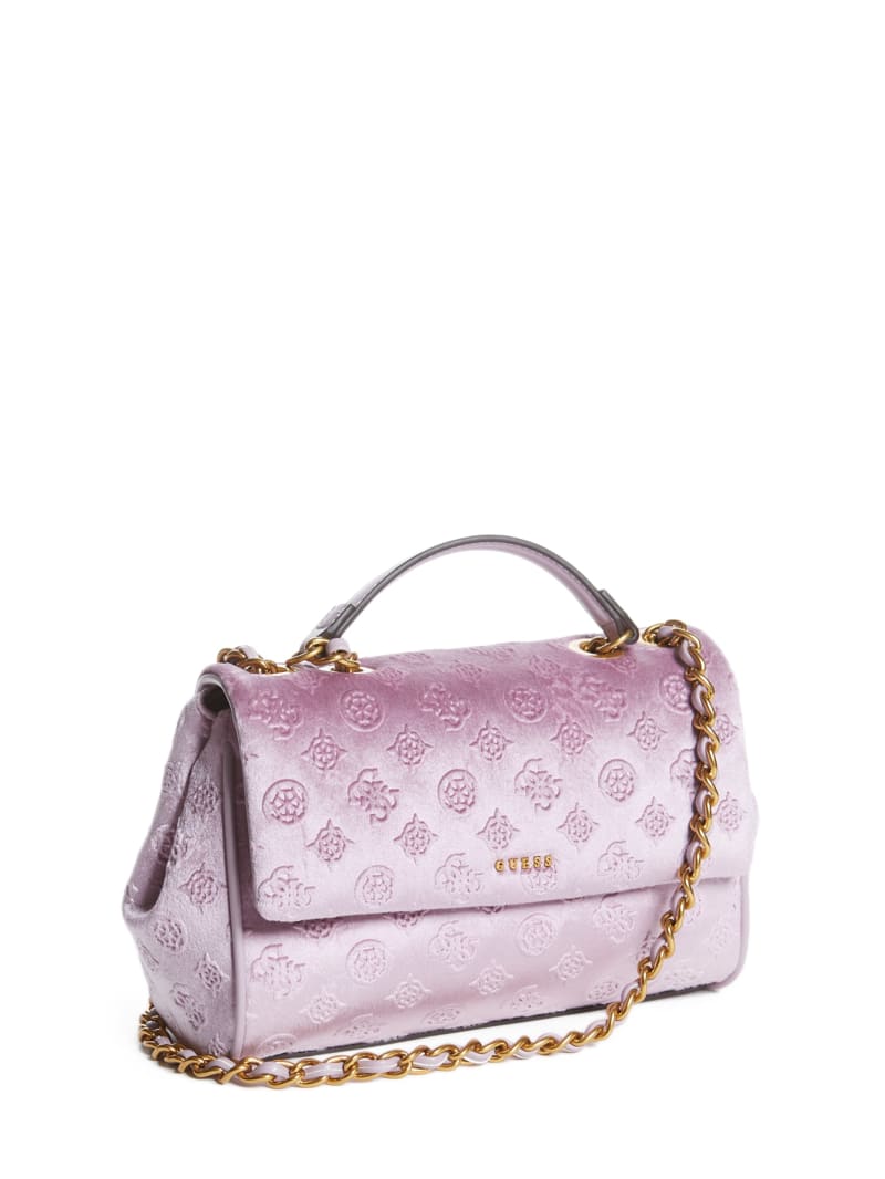 Purple Women's Guess Kimi Logo Convertible Crossbody Bags | 6103985-YR