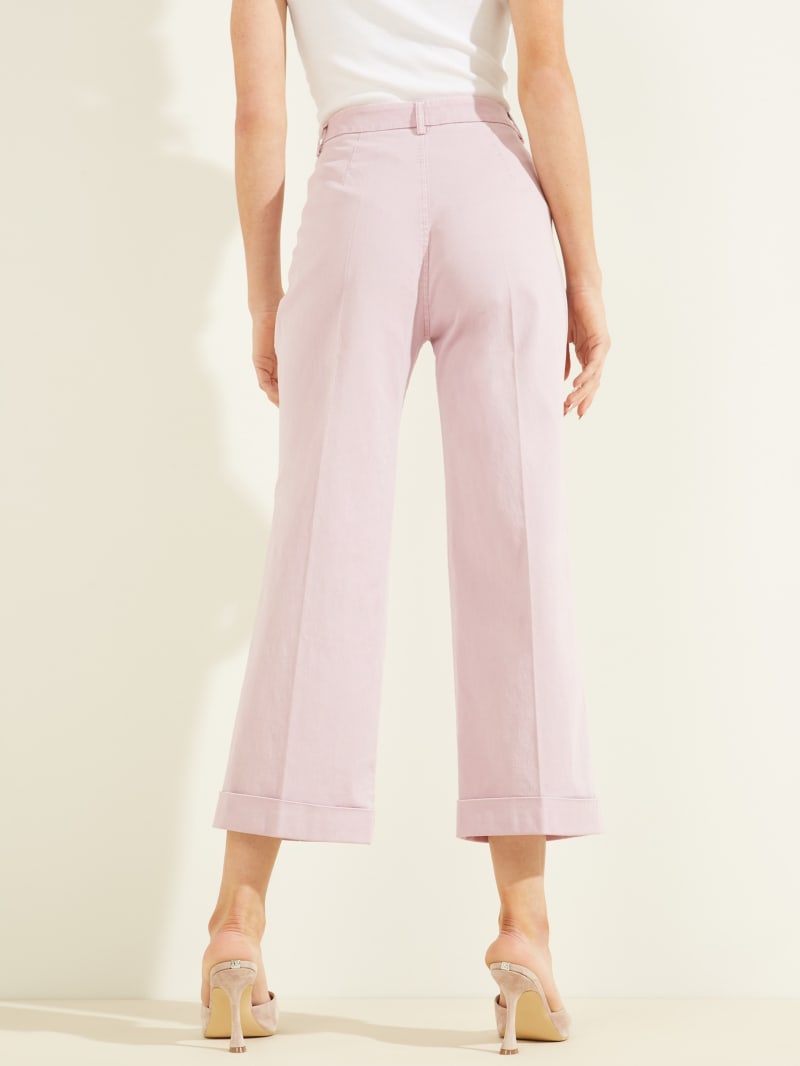 Purple Women's Guess Matilde Wide Legs Pants | 0813697-KO