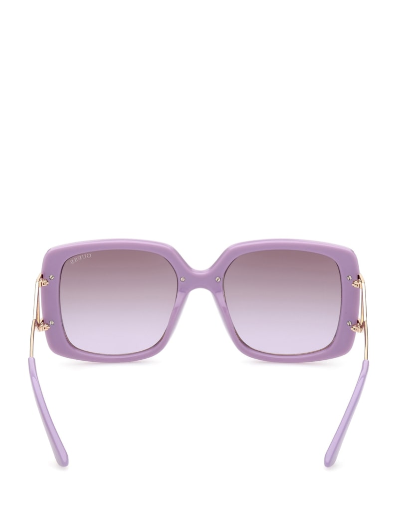 Purple Women's Guess Oversized Square Sunglasses | 1809674-GU