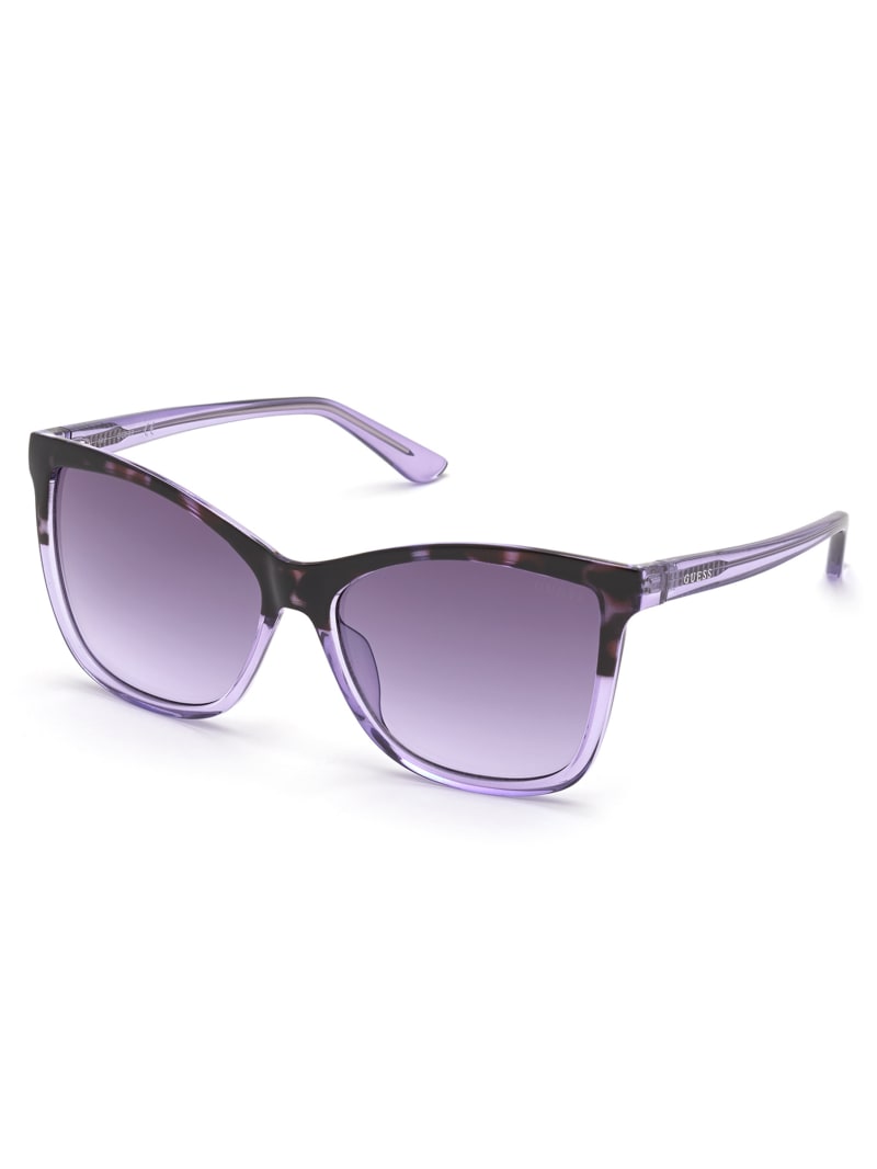 Purple Women's Guess Purple Square Sunglasses | 6591342-TR