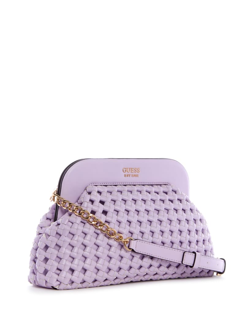 Purple Women's Guess Sicilia Frame Clutch Mini Bag | 0472385-XD