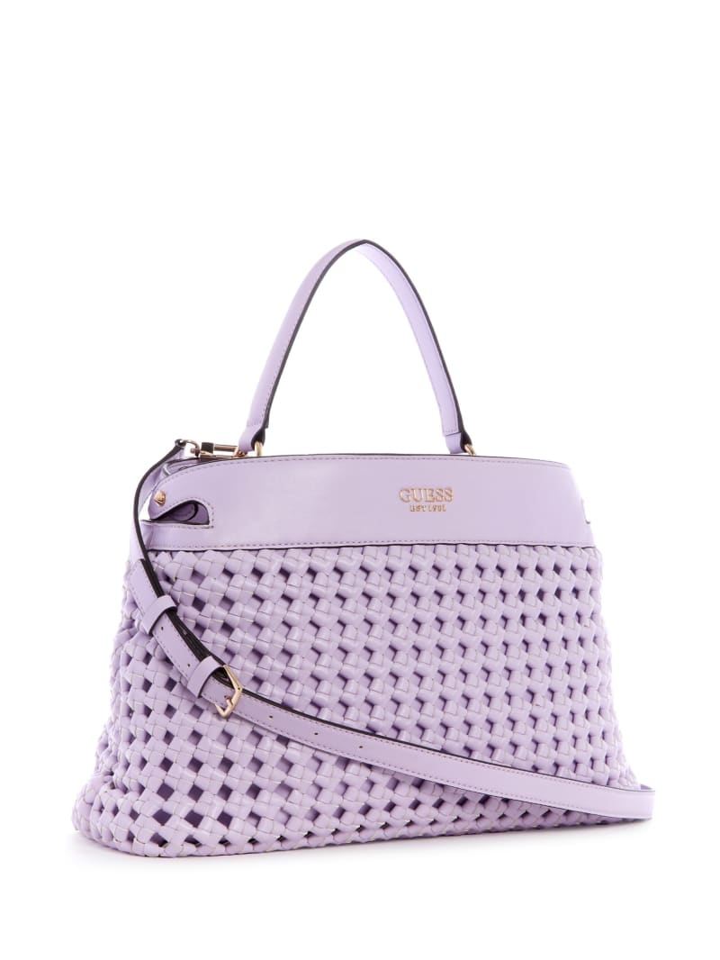 Purple Women's Guess Sicilia Satchel Bags | 7648932-YG