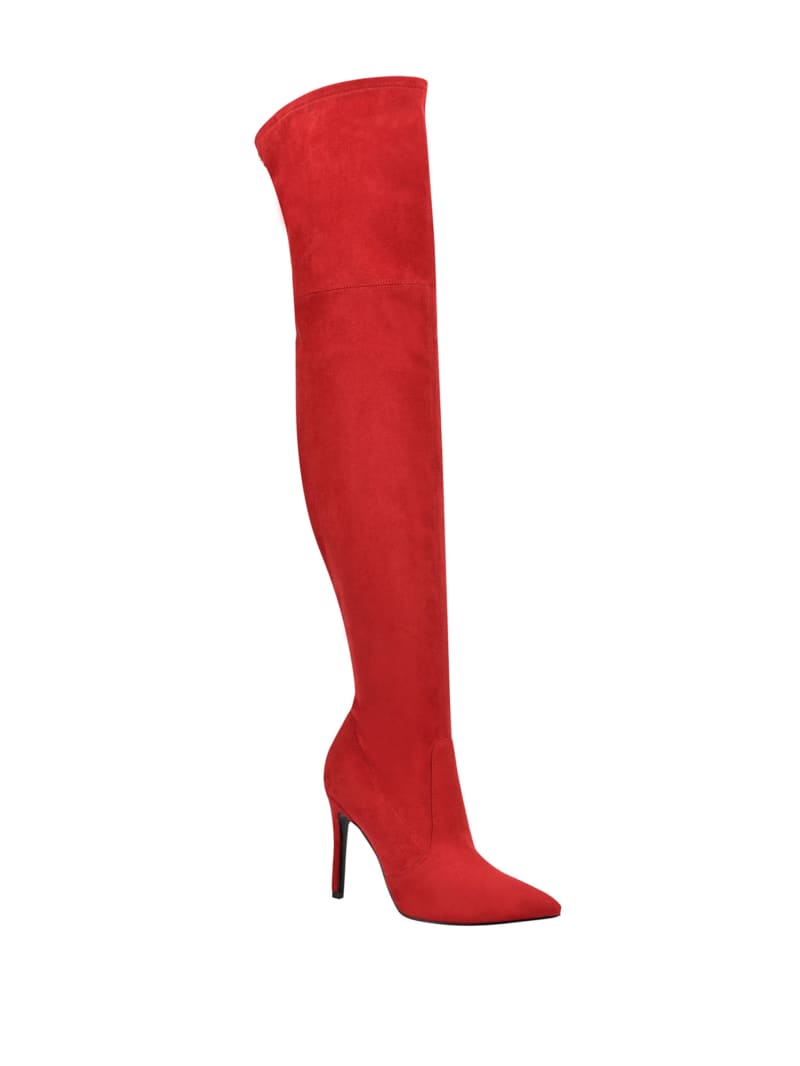 Red Women\'s Guess Bonis Faux-Suede Over-the-Knee Boots | 1534872-MX