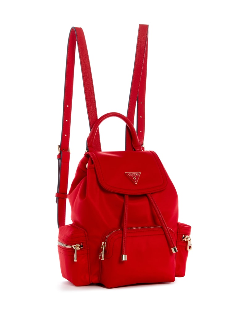 Red Women's Guess Eco Gemma Small Backpacks | 1806574-JT