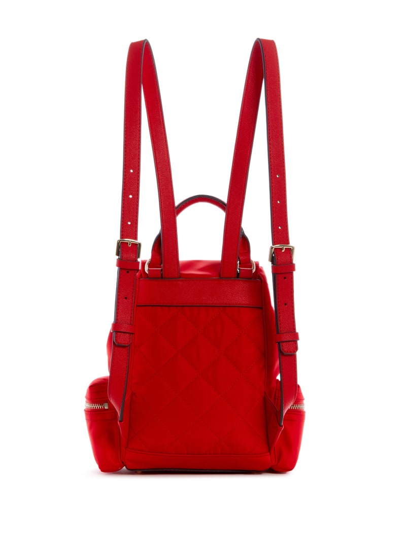 Red Women's Guess Eco Gemma Small Backpacks | 1806574-JT