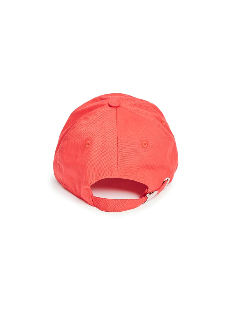 Red Women's Guess Logo Baseball Hats | 3840769-UT