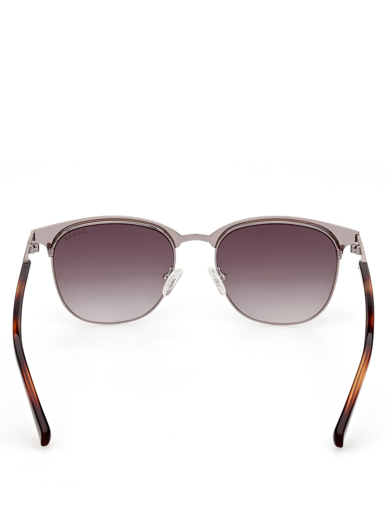 Rose Gold Men's Guess Clubmaster Metal Sunglasses | 7924165-HD