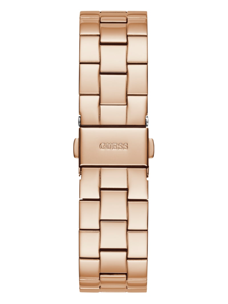 Rose Gold Women's Guess Rose Gold-Tone and Rhinestone Analog Watches | 0149385-XC