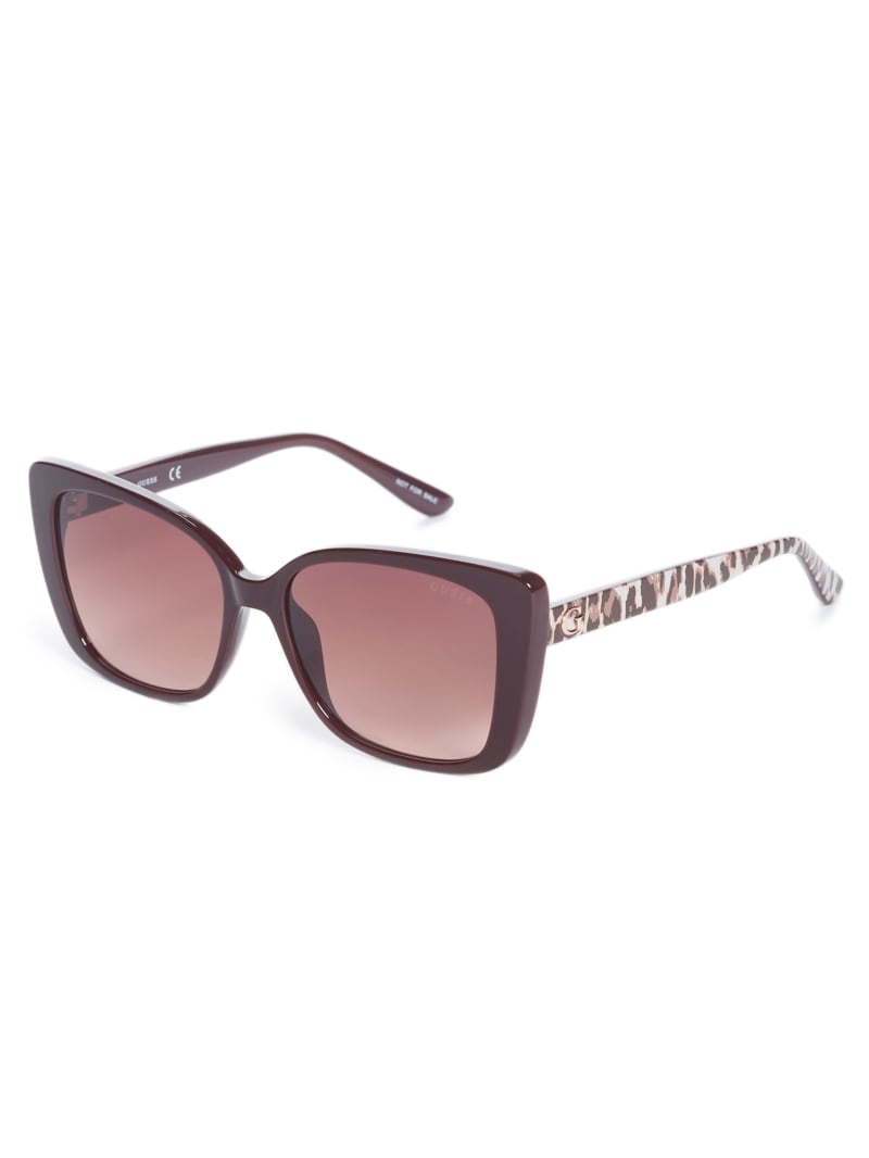 Rose Gold Women's Guess Scarlett Square Sunglasses | 2637418-RO