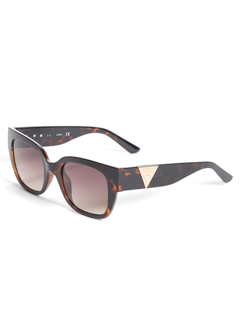 Rose Gold Women's Guess Tortoise Square Sunglasses | 5039624-UG