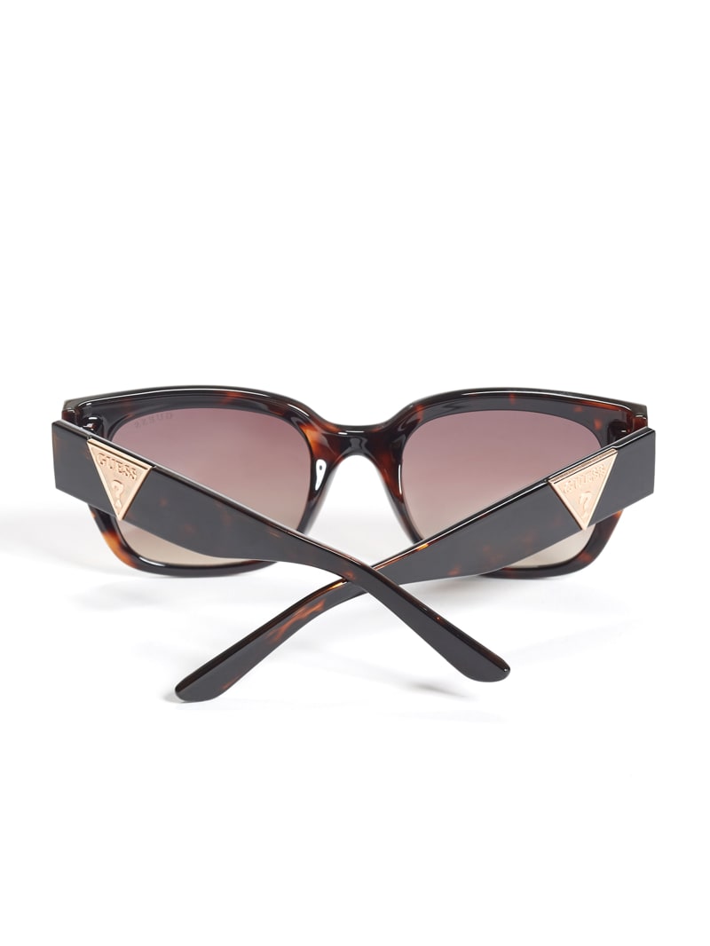 Rose Gold Women's Guess Tortoise Square Sunglasses | 5039624-UG