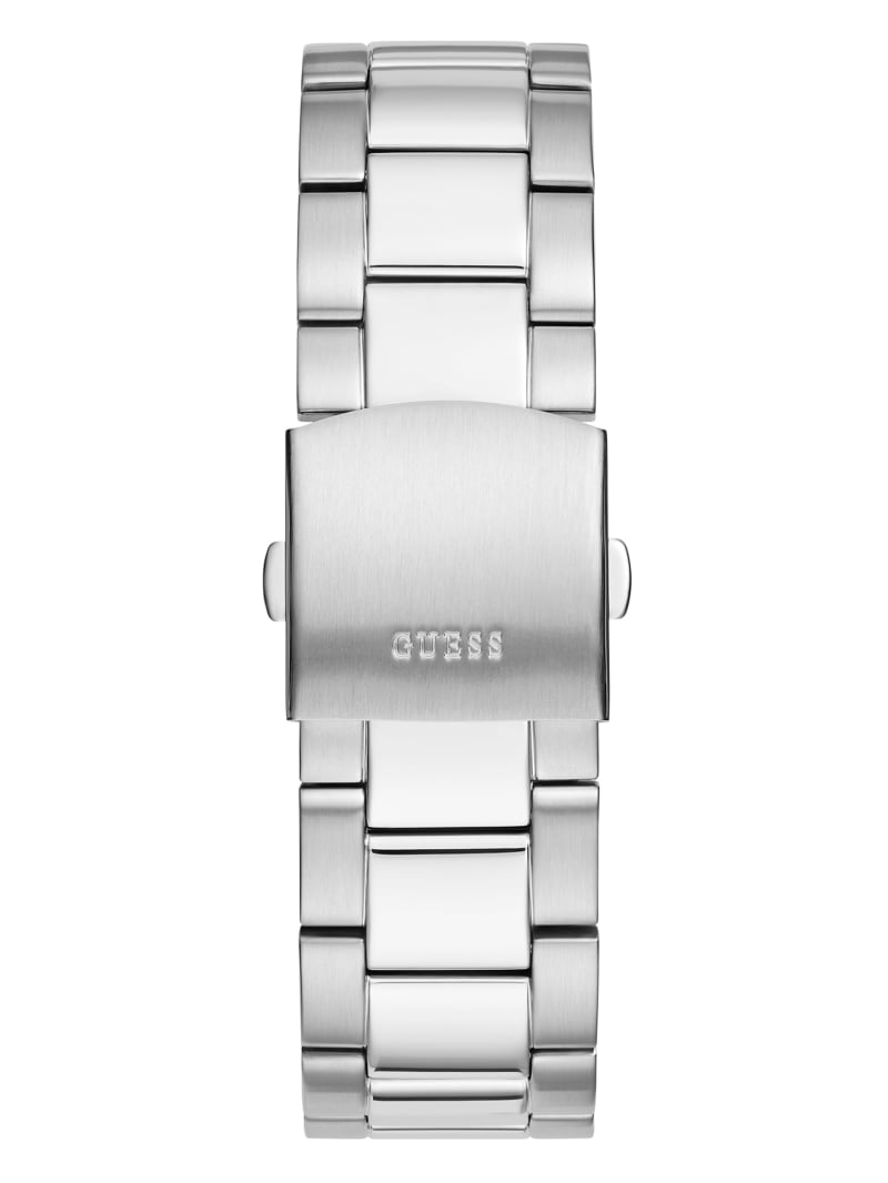 Silver Men's Guess And Silver-Tone Multifunction Watches | 6193870-OR