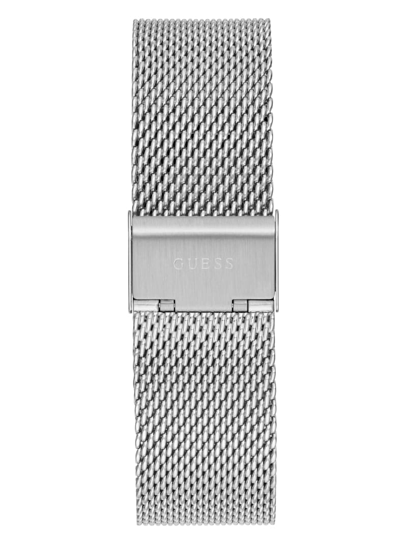 Silver Men's Guess Silver-Tone Watches | 2681953-MU