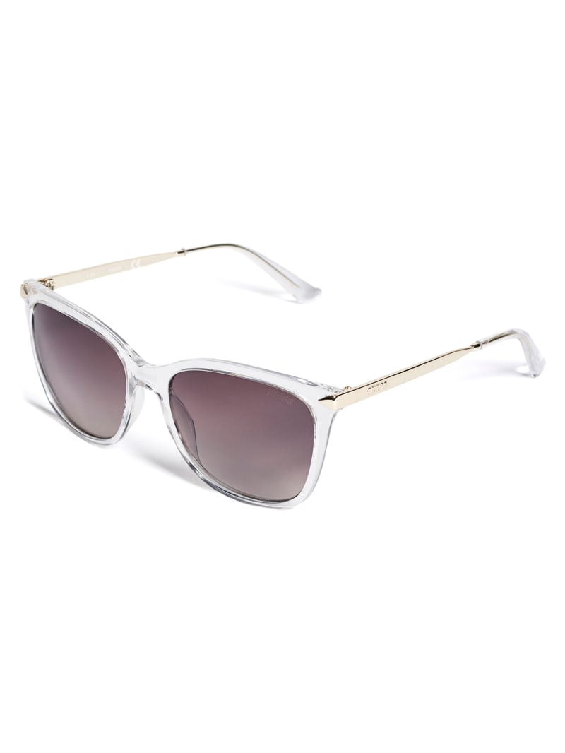 Silver Women's Guess Amy Square Sunglasses | 4938016-LC