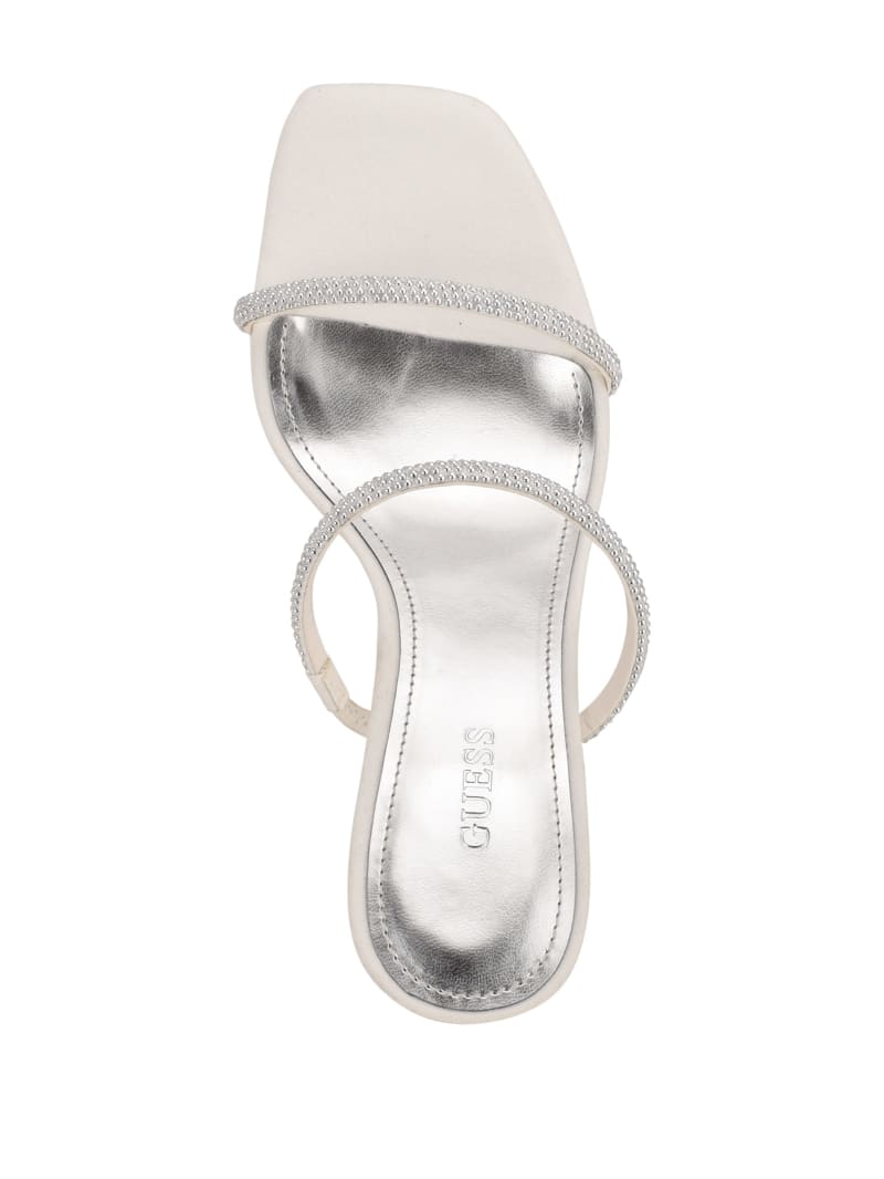 Silver Women's Guess Habbit Kitten Heels | 9076238-BR