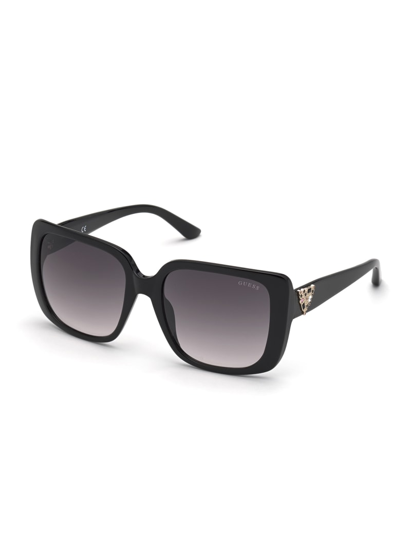 Silver Women's Guess Nelly Oversized Square Sunglasses | 4620873-EJ