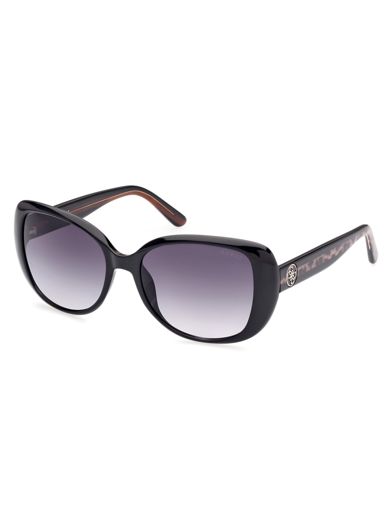 Silver Women's Guess Round-Square Sunglasses | 7935621-DJ