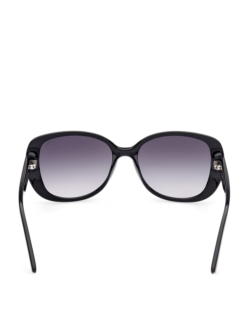 Silver Women's Guess Round-Square Sunglasses | 7935621-DJ