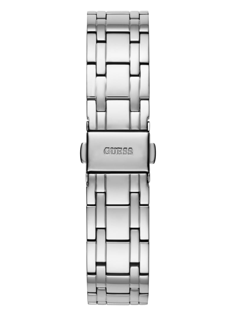 Silver Women's Guess Silver-Tone Analog Watches | 5018362-CB